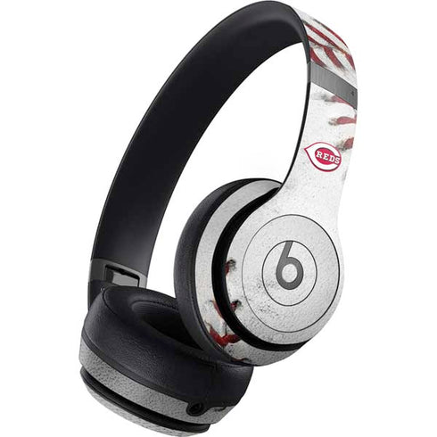 MLB Cincinnati Reds Game Ball Beats Solo 4 Wireless Headphones Skin
