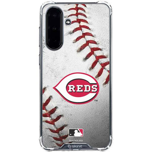MLB Cincinnati Reds Game Ball Galaxy A36 5G Clear Case