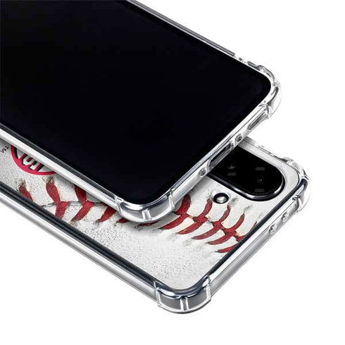 MLB Cincinnati Reds Game Ball Galaxy A36 5G Clear Case