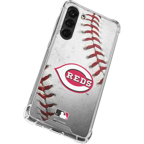 MLB Cincinnati Reds Game Ball Galaxy S24 FE Clear Case