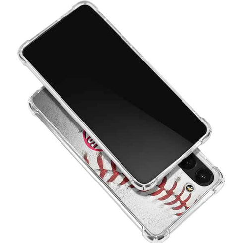 MLB Cincinnati Reds Game Ball Galaxy S24 FE Clear Case