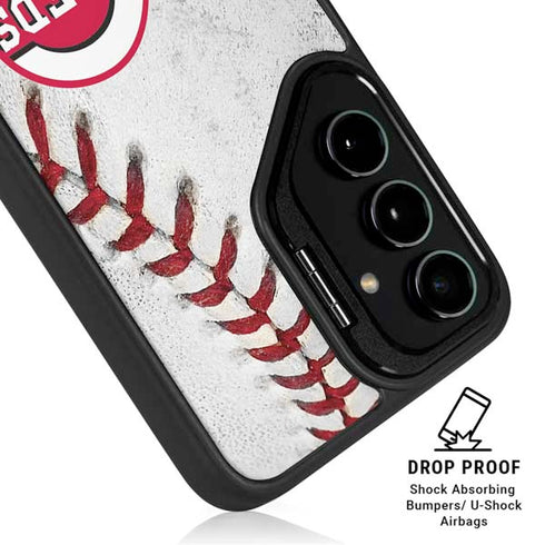 MLB Cincinnati Reds Game Ball Galaxy S25 Kickstand Case
