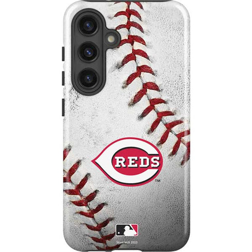 MLB Cincinnati Reds Game Ball Galaxy S25 Plus Impact Case