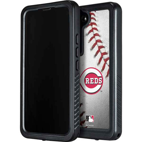 MLB Cincinnati Reds Game Ball Galaxy S24 Plus Waterproof Case