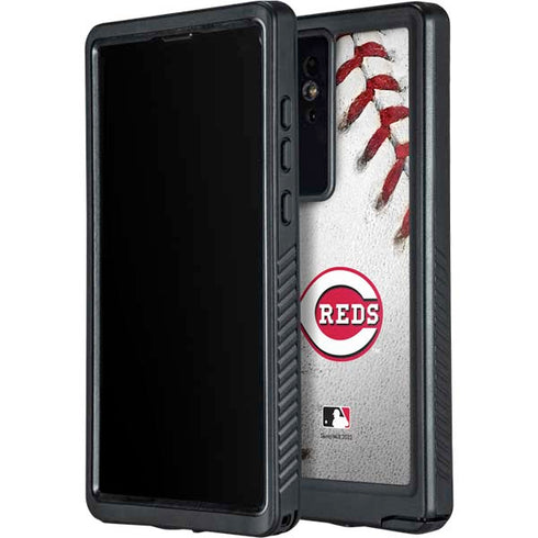 MLB Cincinnati Reds Game Ball Galaxy S24 Ultra Waterproof Case