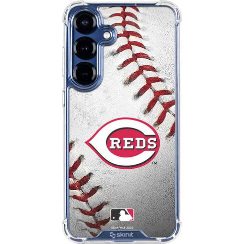 MLB Cincinnati Reds Game Ball Galaxy S25 Plus Clear Case