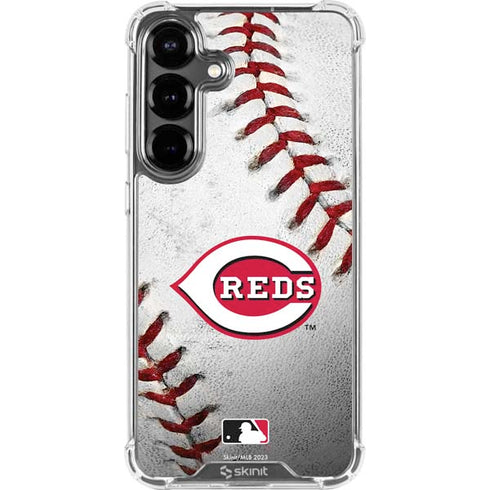 MLB Cincinnati Reds Game Ball Galaxy S26 Clear Case