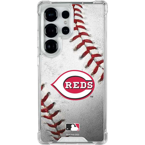 MLB Cincinnati Reds Game Ball Galaxy S26 Ultra Clear Case