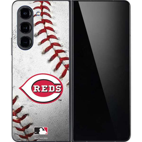 MLB Cincinnati Reds Game Ball Galaxy Z Fold5 5G Skin