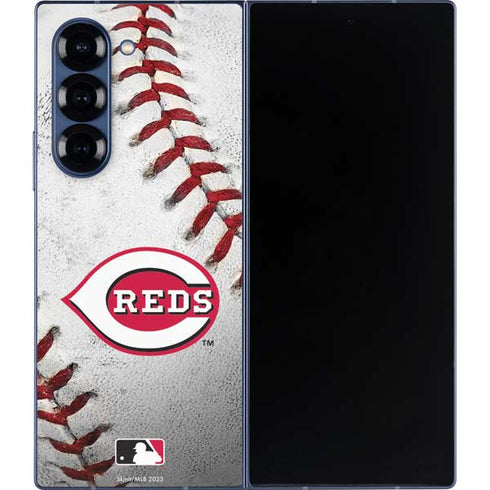 MLB Cincinnati Reds Game Ball Galaxy Z Fold6 Skin