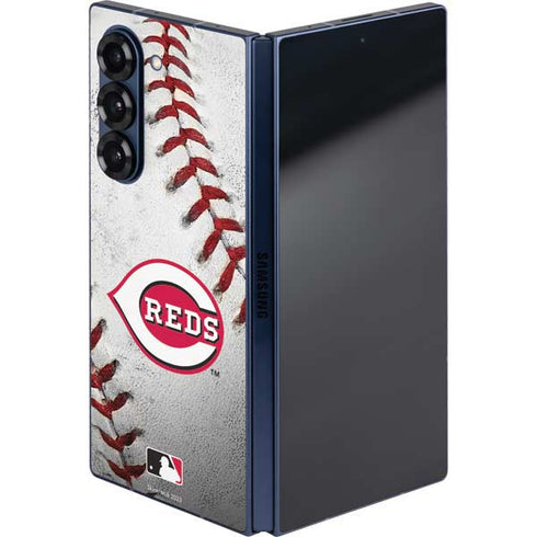 MLB Cincinnati Reds Game Ball Galaxy Z Fold6 Skin