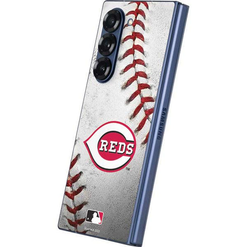 MLB Cincinnati Reds Game Ball Galaxy Z Fold6 Skin