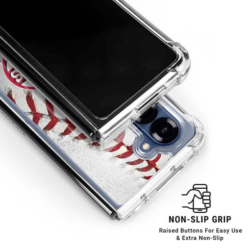 MLB Cincinnati Reds Game Ball Galaxy Z Fold7 Clear Case