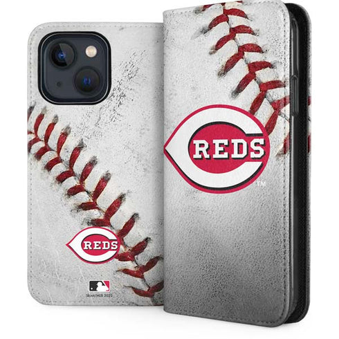 MLB Cincinnati Reds Game Ball iPhone 14 Folio Case