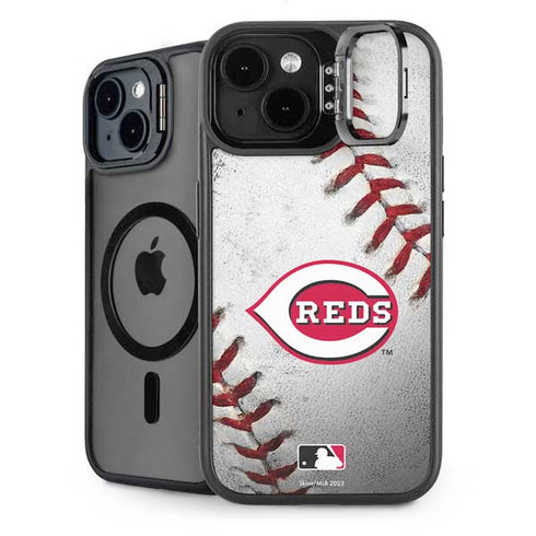 MLB Cincinnati Reds Game Ball iPhone 15 Kickstand Case