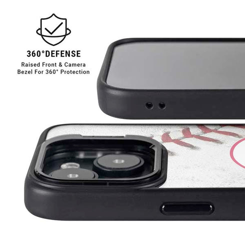 MLB Cincinnati Reds Game Ball iPhone 15 Plus Kickstand Case