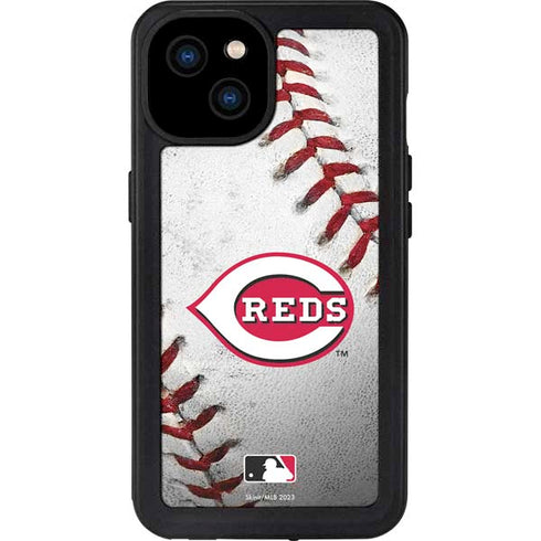 MLB Cincinnati Reds Game Ball iPhone 15 Plus Waterproof Case