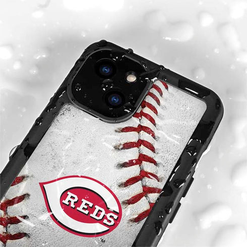 MLB Cincinnati Reds Game Ball iPhone 15 Plus Waterproof Case