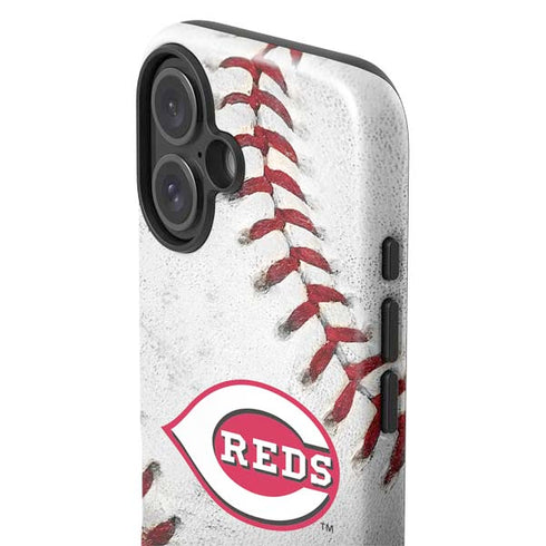 MLB Cincinnati Reds Game Ball iPhone 16 Plus Impact Case