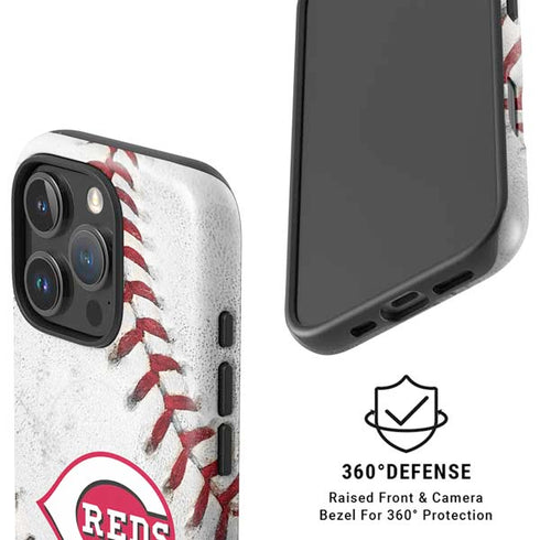 MLB Cincinnati Reds Game Ball iPhone 16 Pro Magsafe Impact Case