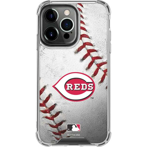MLB Cincinnati Reds Game Ball iPhone 16 Pro Max Clear Case