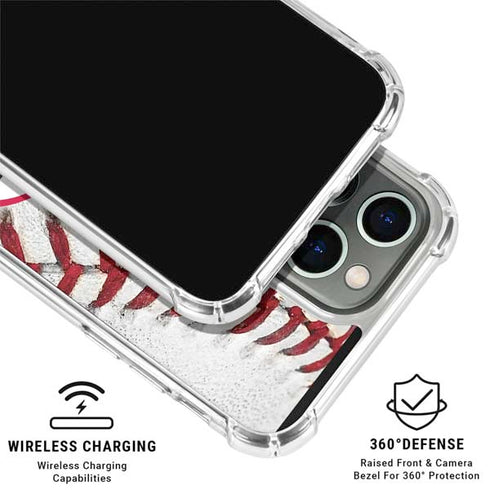 MLB Cincinnati Reds Game Ball iPhone 16 Pro Max Clear Case