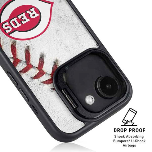 MLB Cincinnati Reds Game Ball iPhone 16e Kickstand Case