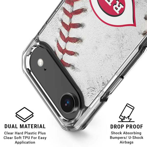 MLB Cincinnati Reds Game Ball iPhone 17 Air Clear Case