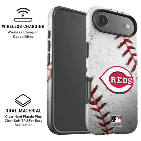 MLB Cincinnati Reds Game Ball iPhone 17 Air Magsafe Impact Case