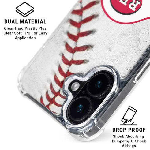 MLB Cincinnati Reds Game Ball iPhone 17 Clear Case