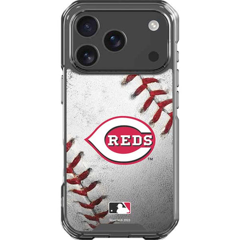 MLB Cincinnati Reds Game Ball iPhone 17 Pro Clear Case