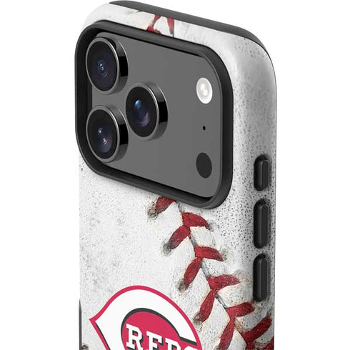 MLB Cincinnati Reds Game Ball iPhone 17 Pro Impact Case
