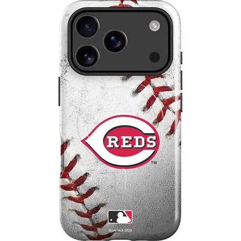 MLB Cincinnati Reds Game Ball iPhone 17 Pro Magsafe Impact Case