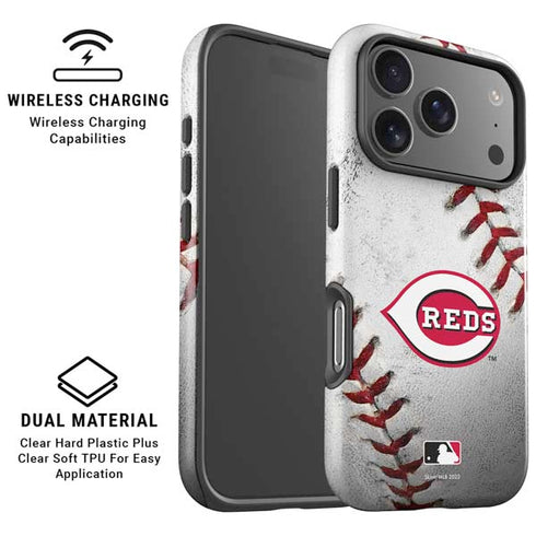 MLB Cincinnati Reds Game Ball iPhone 17 Pro Magsafe Impact Case