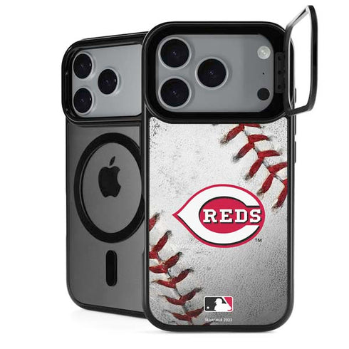 MLB Cincinnati Reds Game Ball iPhone 17 Pro Max Kickstand Case