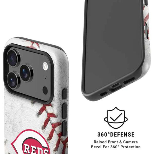 MLB Cincinnati Reds Game Ball iPhone 17 Pro Max Magsafe Impact Case