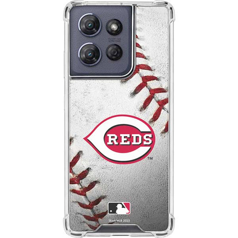 MLB Cincinnati Reds Game Ball Moto G 5G (2025) Clear Case