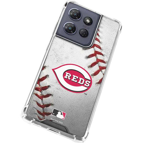 MLB Cincinnati Reds Game Ball Moto G Power 5G (2025) Clear Case