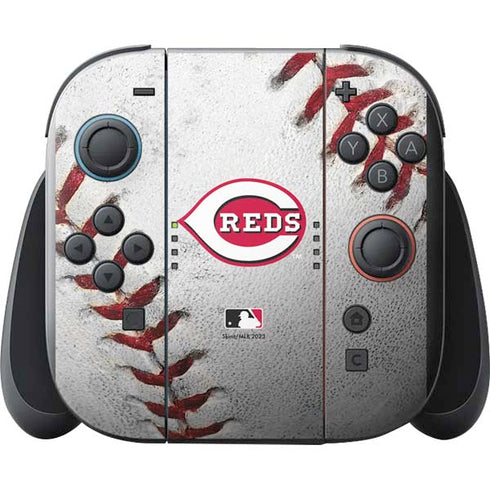 MLB Cincinnati Reds Game Ball Nintendo Switch 2 (2025) with Joy-Con Skin
