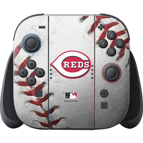MLB Cincinnati Reds Game Ball Nintendo Switch 2 (2025) Joy-Con Controller Skin