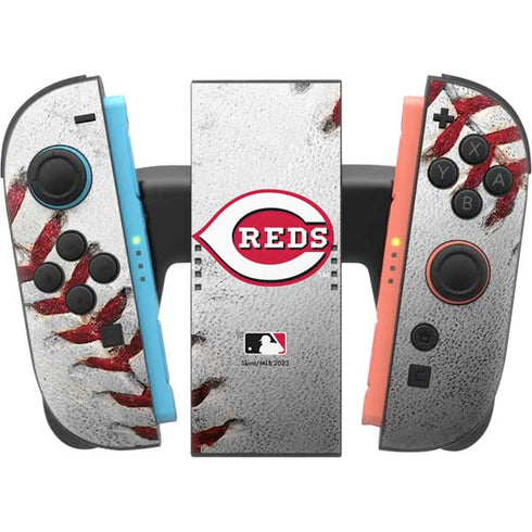 MLB Cincinnati Reds Game Ball Nintendo Switch 2 (2025) Joy-Con Controller Skin