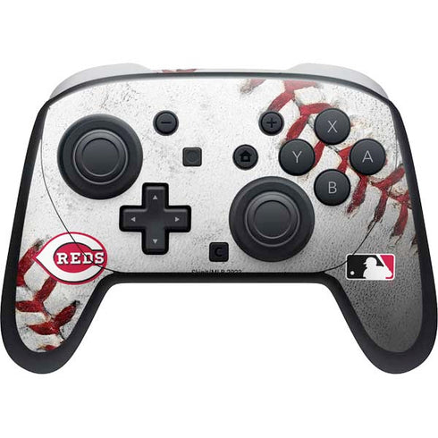 MLB Cincinnati Reds Game Ball Nintendo Switch 2 (2025) Pro Controller Skin
