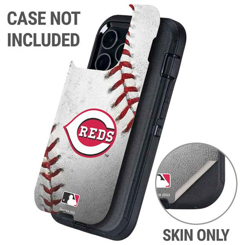 MLB Cincinnati Reds Game Ball Otterbox Defender iPhone Skin