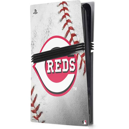 MLB Cincinnati Reds Game Ball PS5 Pro Console Skin