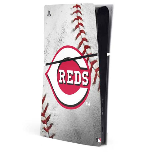 MLB Cincinnati Reds Game Ball PS5 Slim Digital Edition Console Skin