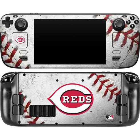MLB Cincinnati Reds Game Ball Steam Deck Handheld Gaming Computer Skin