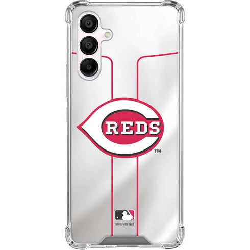 MLB Cincinnati Reds Home Jersey Galaxy A16 5G Clear Case
