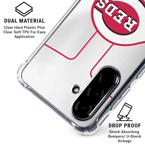 MLB Cincinnati Reds Home Jersey Galaxy A36 5G Clear Case