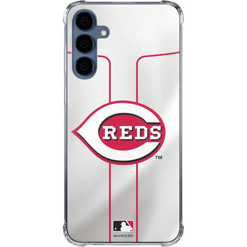 MLB Cincinnati Reds Home Jersey Galaxy A55 5G Clear Case