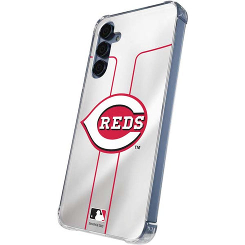 MLB Cincinnati Reds Home Jersey Galaxy A55 5G Clear Case